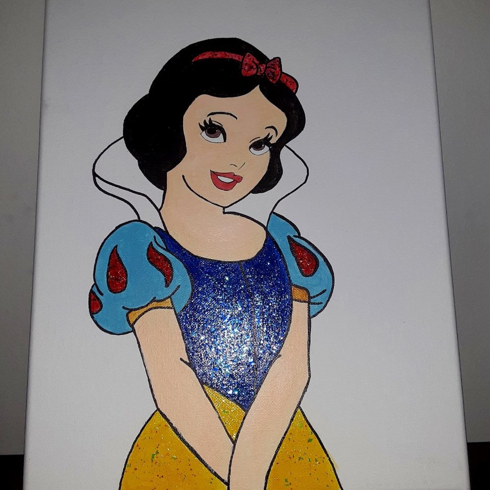 Hand Painted Picture 11 x 14 - Snow White